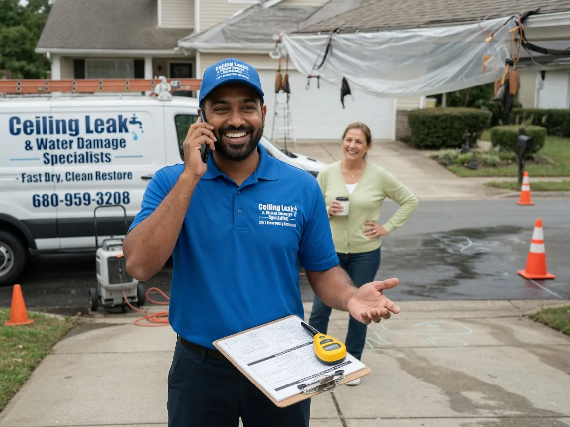 Ceiling Leak Cleanup Manchester, OK FAQs